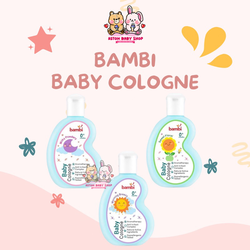 Jual Bambi Baby Cologne Ml Milky Powdery Sweet Floral Morning