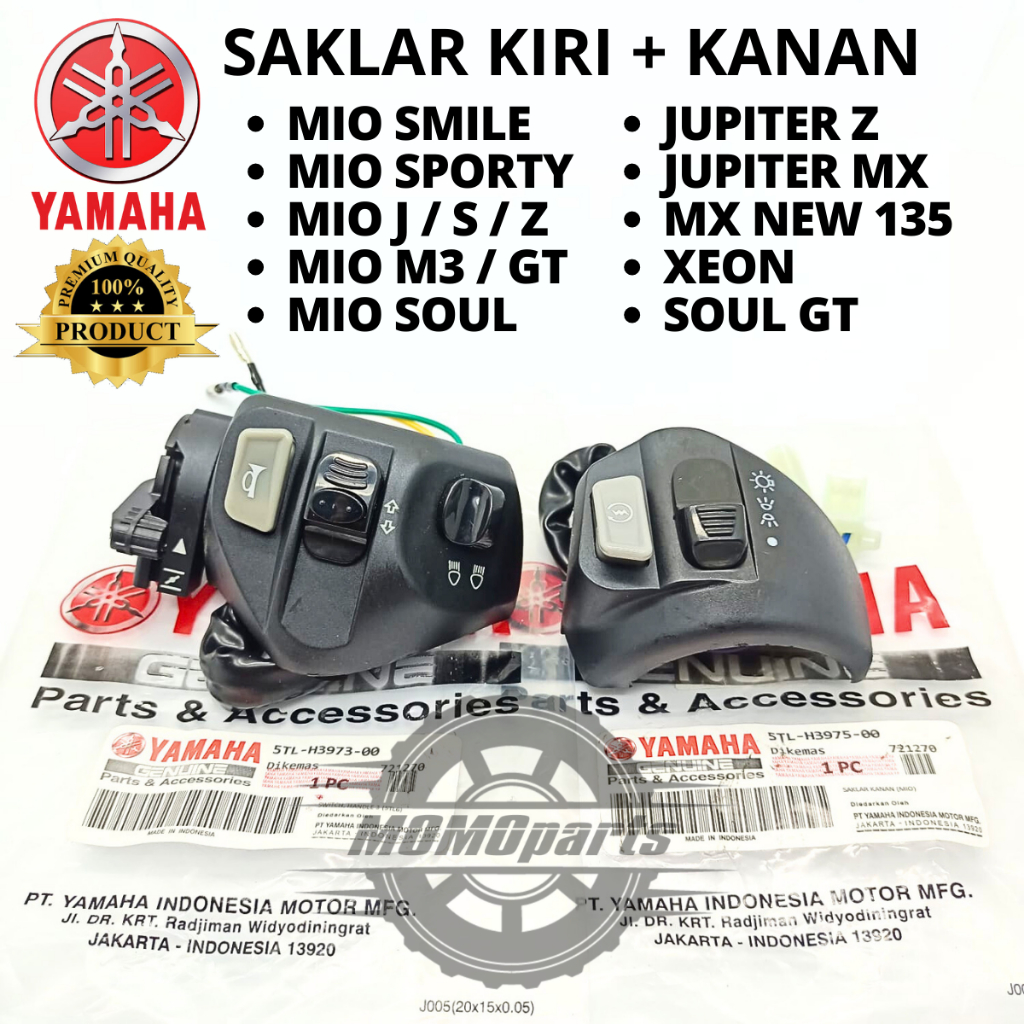 Jual Original Paket Sepasang Saklar Tombol Kanan Dan Kiri Yamaha Tl