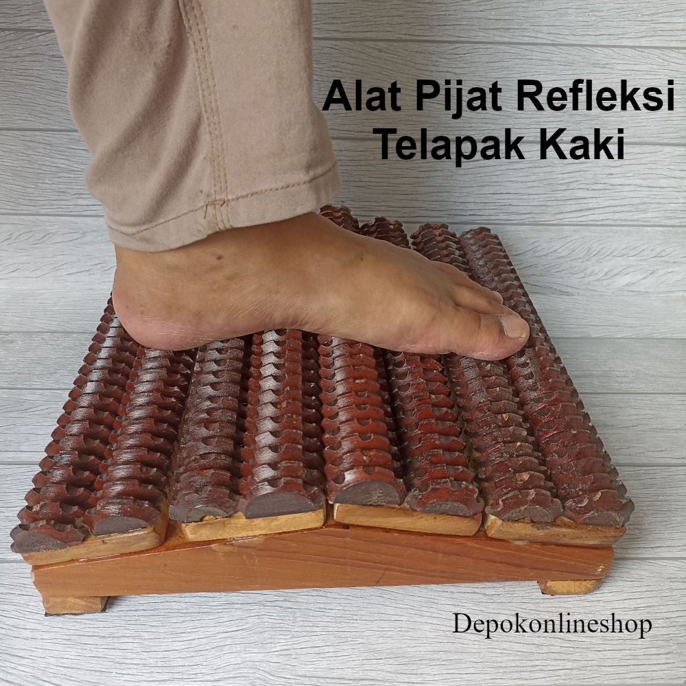 Jual Alat Pijat Refleksi Terapi Telapak Kaki Kayu Alas Papan Akupuntur