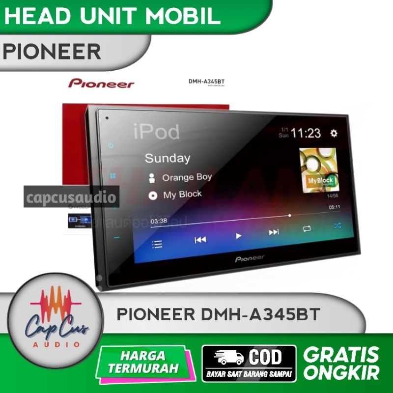 Jual HEAD UNIT MOBIL 6 8 INCH DOUBLE DIN PIONEER DMH A345BT HEAD UNIT