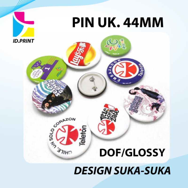 Jual Cetak Pin Peniti Custom Ukuran Mm Shopee Indonesia