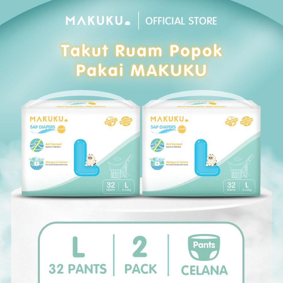 Jual Pack Makuku Air Sap Diapers Comfort Popok Bayi Sap Nb S M L