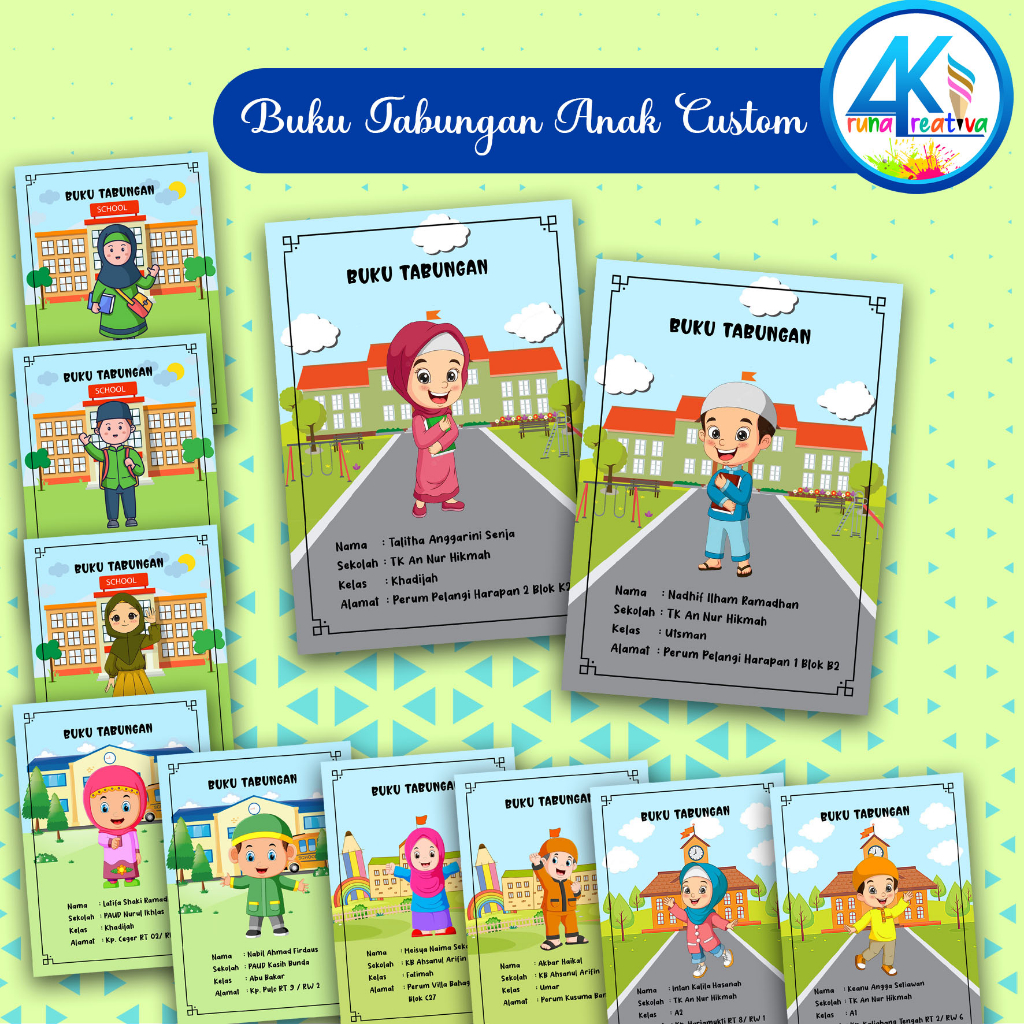 Jual Arunakreativa Buku Tabungan Sekolah Tk Paud Sd Shopee