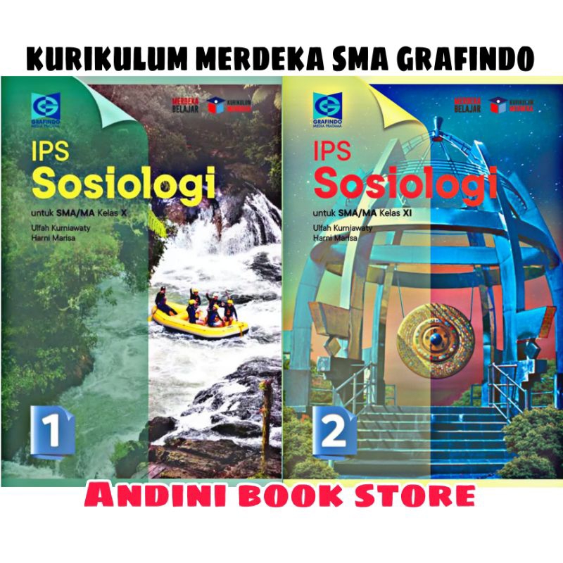 Jual BUKU SOSIOLOGI KELAS 10 11 SMA MA GRAFINDO KURIKULUM MERDEKA