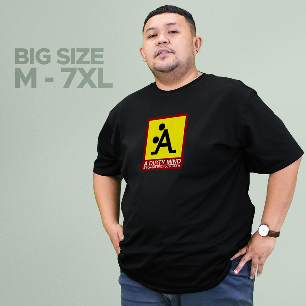 Jual Kaos Distro Pria Premium Jumbo Big Size LD 120 130 140 Cotton