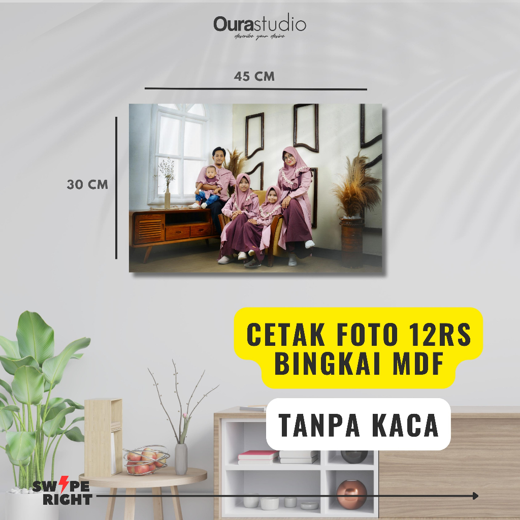 Jual CETAK FOTO BINGKAI MDF UK 12RS 30 X 45 CM Shopee Indonesia