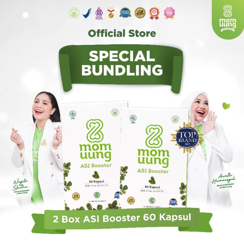 Jual Mom Uung Asi Booster Bundling Botol Isi Kapsul Pelancar Asi