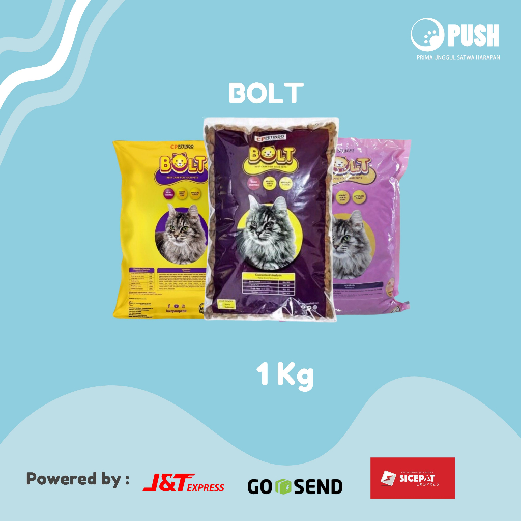 Jual Bolt Makanan Kucing Gr Kg Repack Makanan Kucing Dry