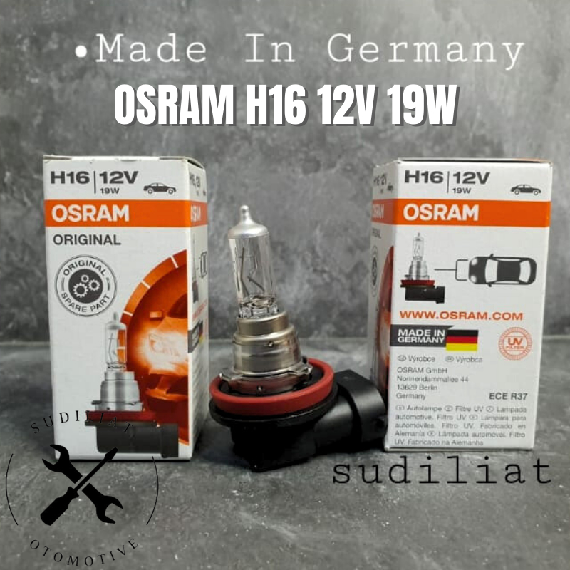 Jual BOHLAM LAMPU HALOGEN OSRAM H16 12V 19W MADE IN GERMANY Shopee