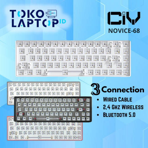 Jual CIY Novice68 Novice 68 Triple Connection Wireless Keyboard