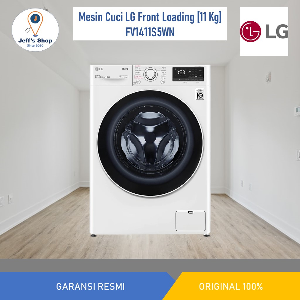 Jual Mesin Cuci LG Front Loading 11 Kg FV1411S5WN Shopee Indonesia