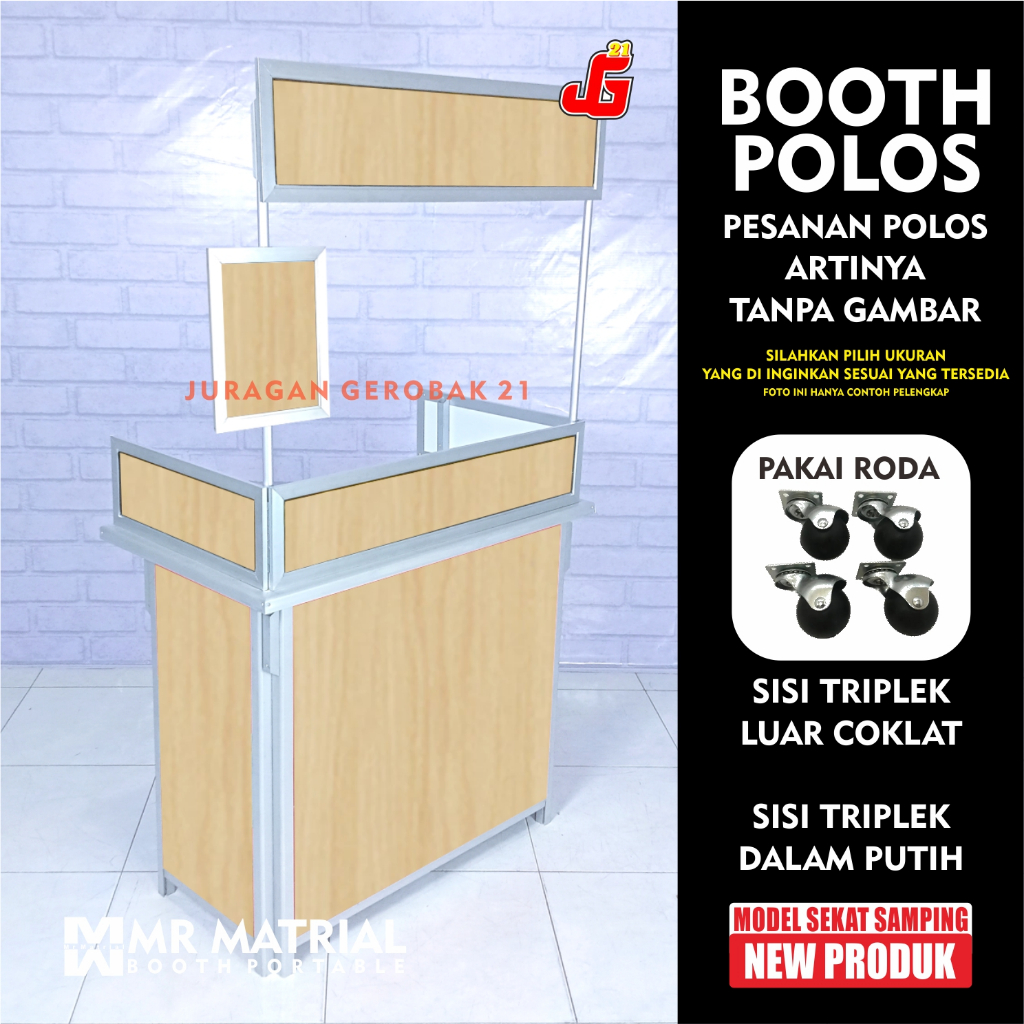 Jual Booth Portable Standar Sekat Gerobak Jualan Gerobak Lipat