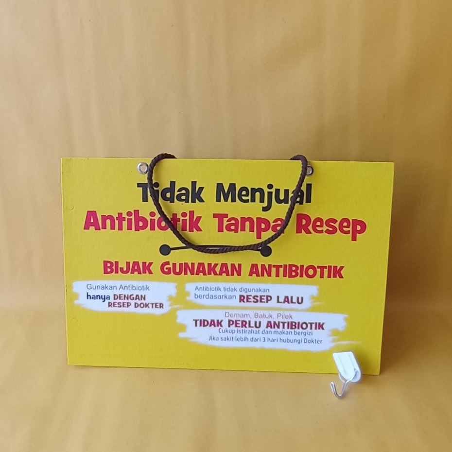 Jual Poster Gantung Hard Poster Tidak Menjual Antibiotik Tanpa Resep