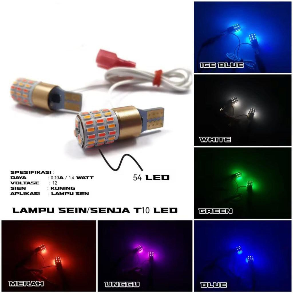 Jual Lampu Sein Sen T T Dual Colour Led Superbright Senja Kuning