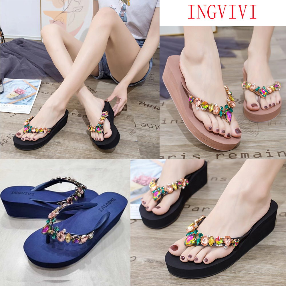 Jual TERMURAH Sendal Ingvivi Wedges Jepit 160 5 Sandal Ingvv