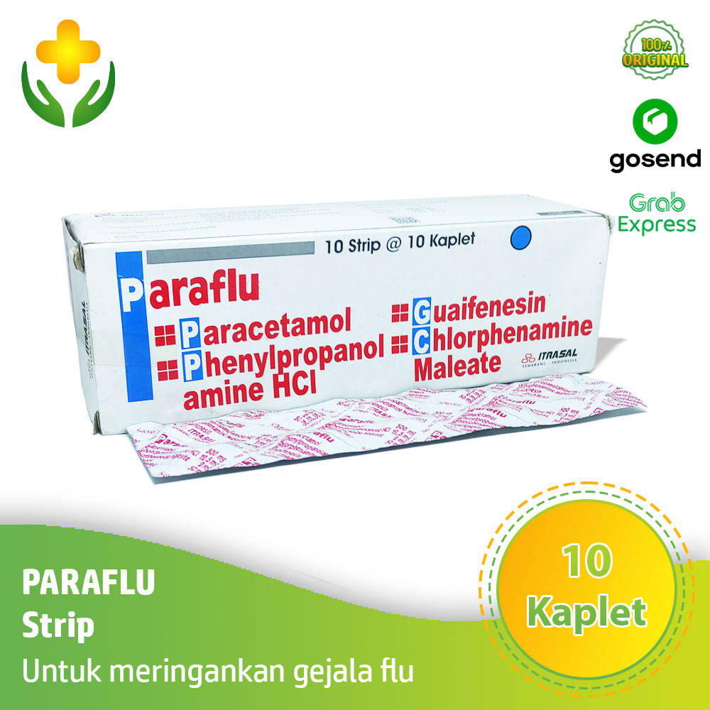 Jual Paraflu Strip 10 Kaplet Obat Flu Demam Pilek Batuk Shopee Indonesia