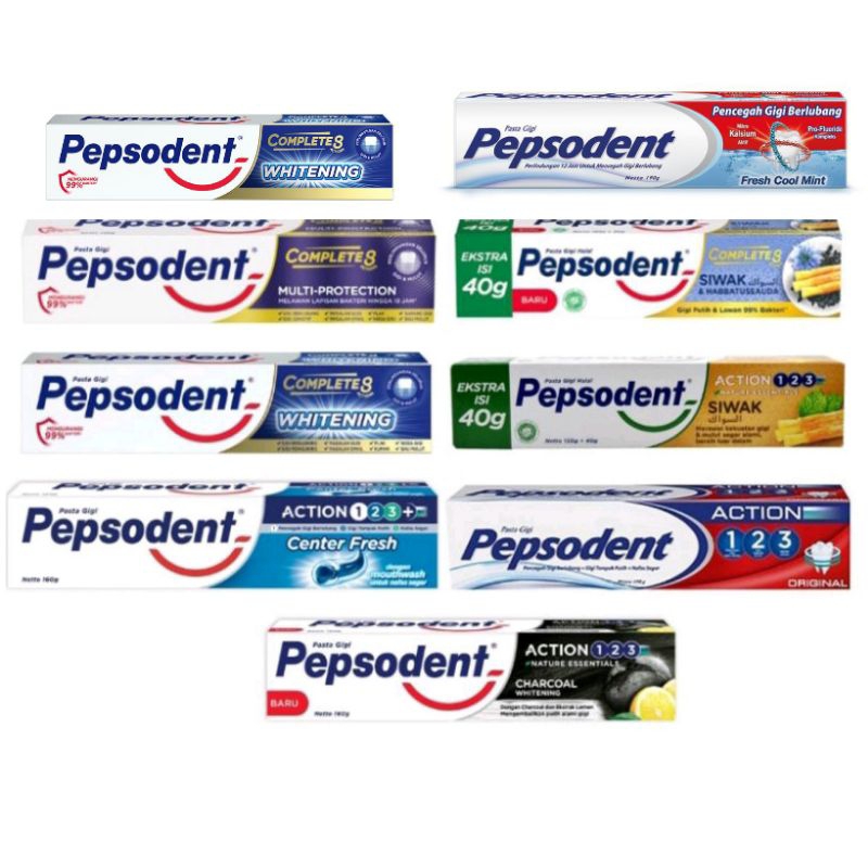 Jual Pepsodent Aneka Rasa Pasta Gigi Whitening Center Fresh Siwak