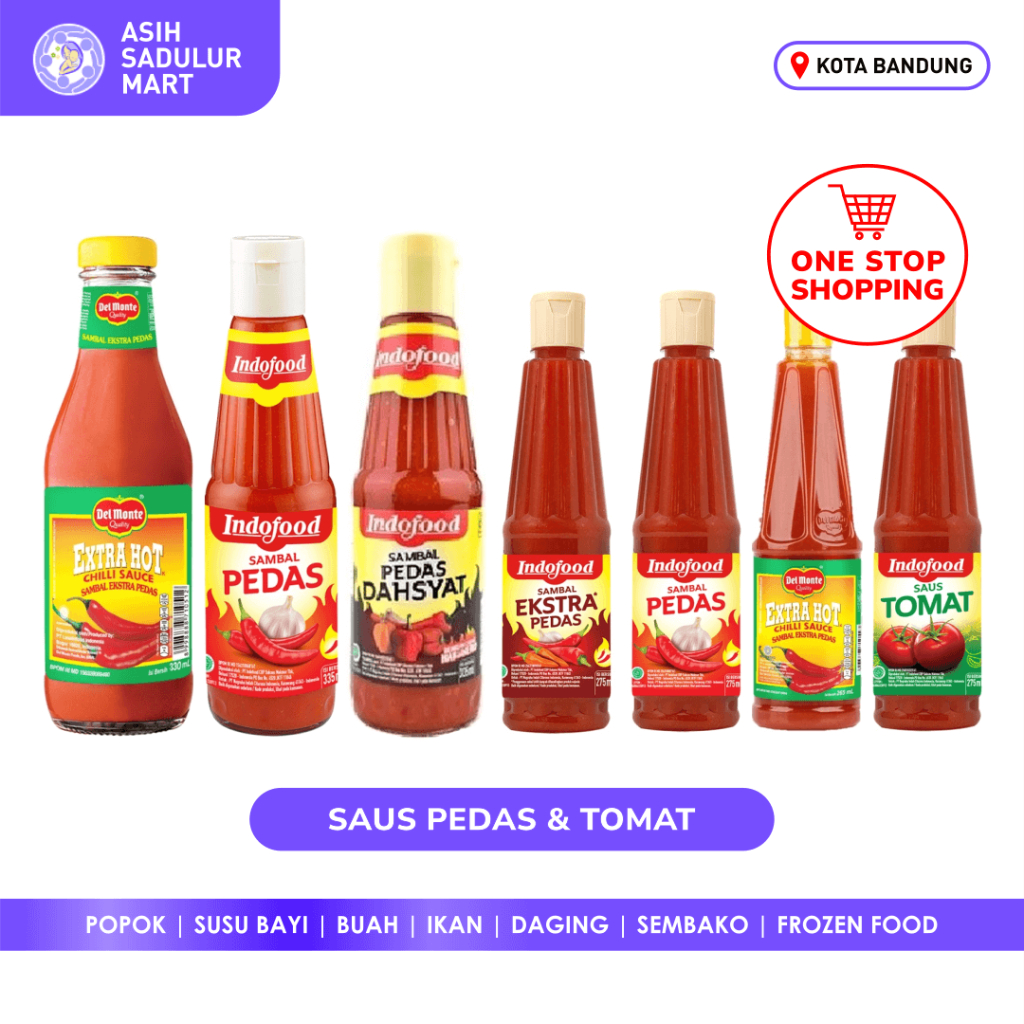 Jual Indofood Sambal Saus Pedas Tomat Ml Ekstra Pedas Pedas