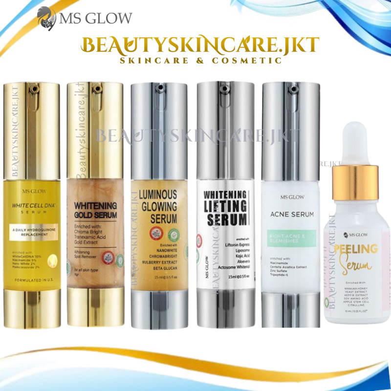 Jual Ms Glow Serum Luminous Whitening Gold Serum Serum Lifting