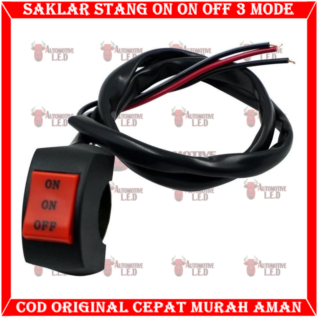 Jual Saklar Stang On On Off Multi Fungsi 3mode Biasa Buat Lampu 2warna