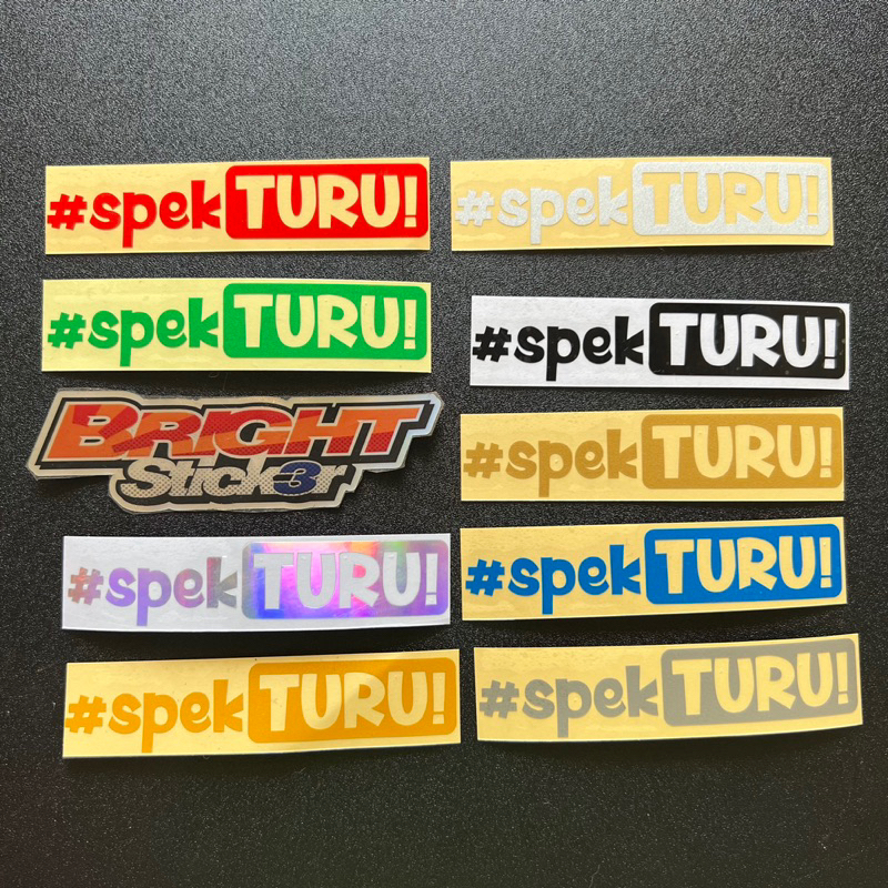 Jual Sticker Stiker Spek Turu Cutting Shopee Indonesia