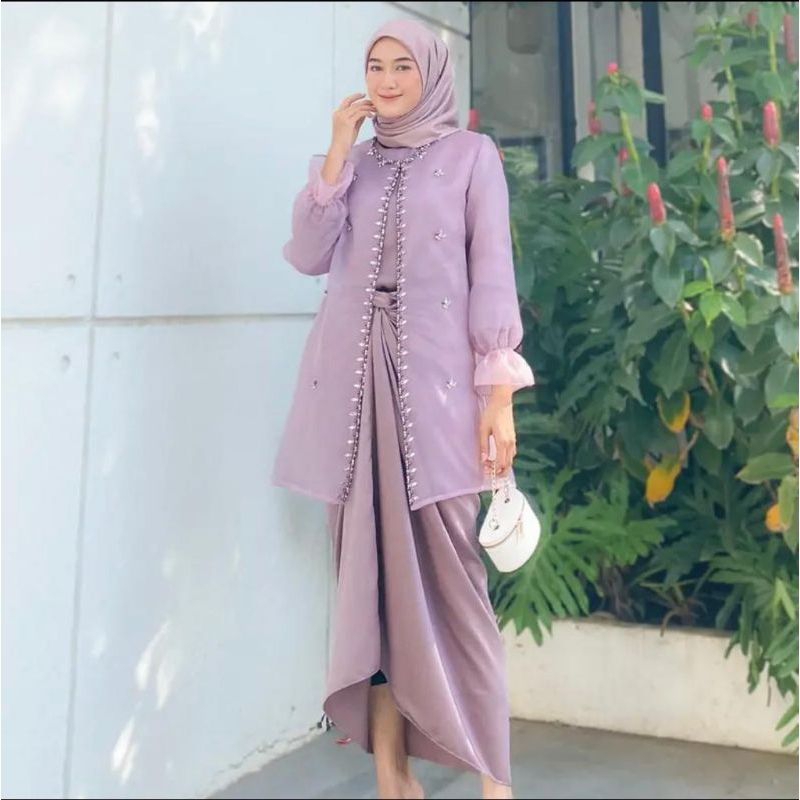 Jual Outer Organza Premiun Ready Baju Pesta Atasan Wanita Outer