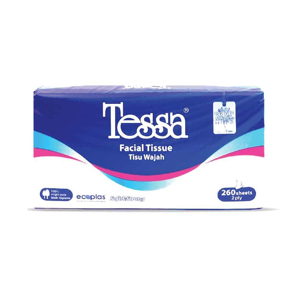 Jual Tessa Clean Facial Tissue 250 Sheets 2 Ply Shopee Indonesia