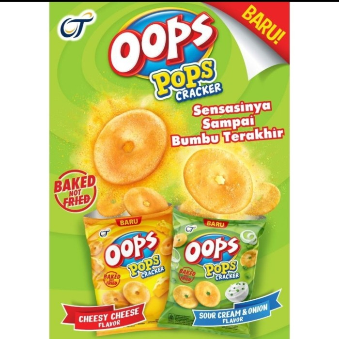 Jual Oops Pops Cracker Snack Renyah Renceng Isi Pcs Gr Shopee