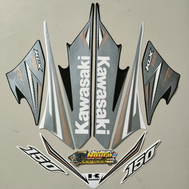 Jual Stiker Striping Motor Kawasaki Klx Lama Putih Abu List