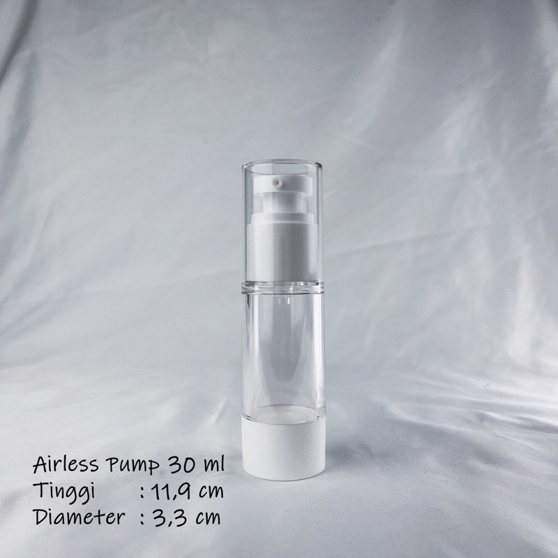 Jual Botol Airless PUMP Lotion Serum Travel Size Refillable Bottle