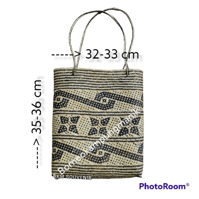 Jual Tas Map Rotan Tas Anyaman Rotan Motif Etnik Dayak Kalimantan