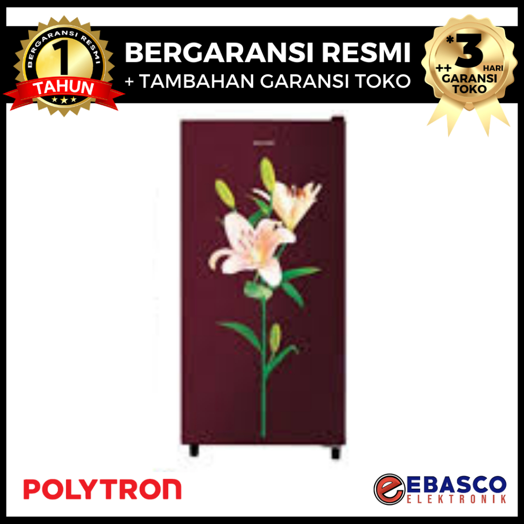 Jual POLYTRON Kulkas 1 Pintu PRB 177 R 177R Kapasitas 170 Liter Bahan