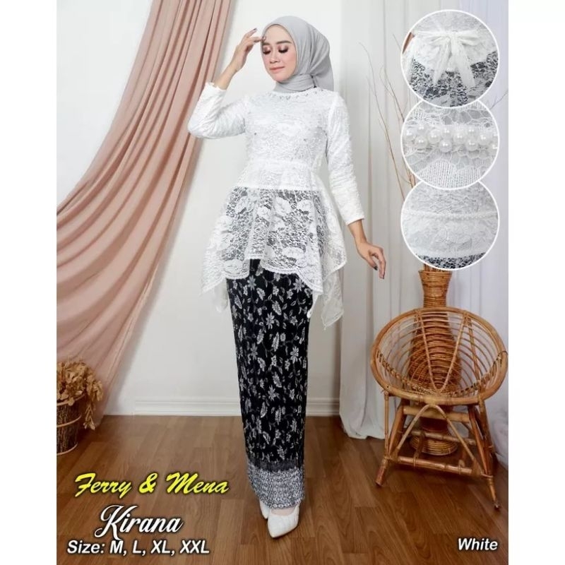 Jual Ba Kebaya Brukat Setelan Kebaya Brokat Kirana Kebaya Kirana