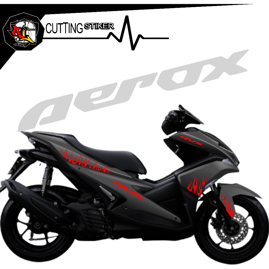 Jual STRIPING AEROX OLD SCA 285 STICKER CUTTING STRIPING NVX STRIPING