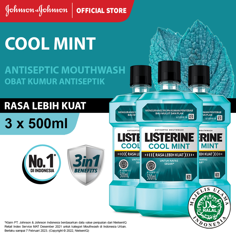 Jual Listerine Cool Mint Antiseptic Mouthwash Obat Kumur Antiseptik