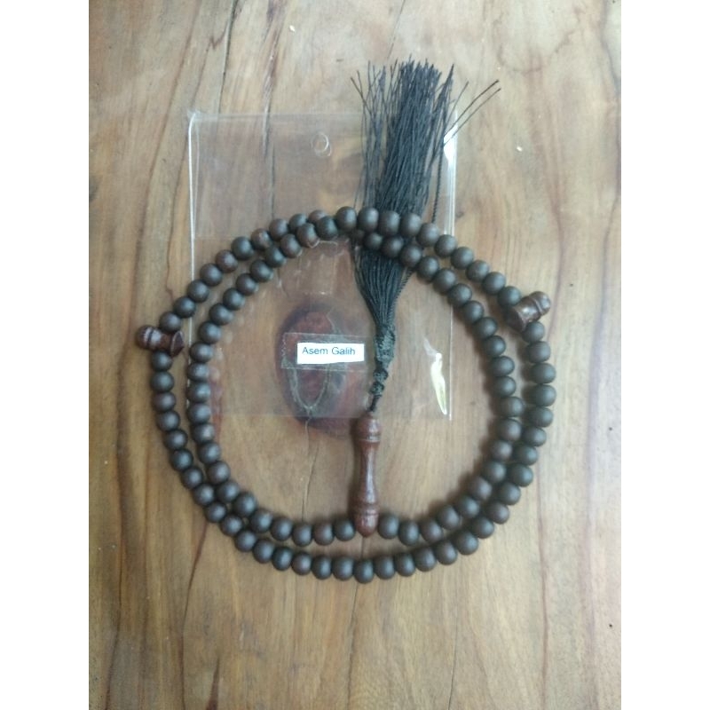 Jual Tasbih Kayu Galih Asem Syekh Jangkung Shopee Indonesia