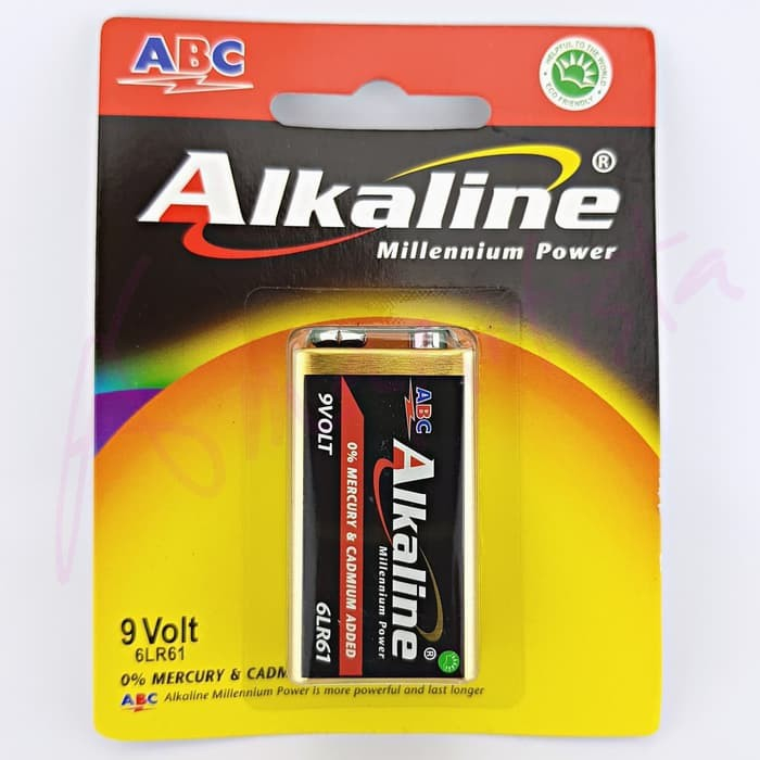 Jual BATERAI ABC ALKALINE 9V BATERAI KOTAK ABC ALKALINE 9V ORI