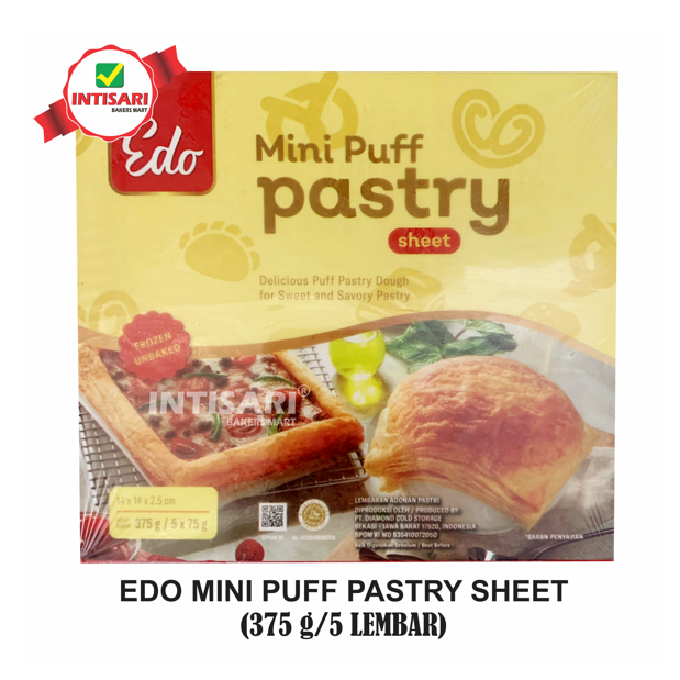 Jual EDO MINI PUFF PASTRY SHEET 375 G 5 LEMBAR Shopee Indonesia