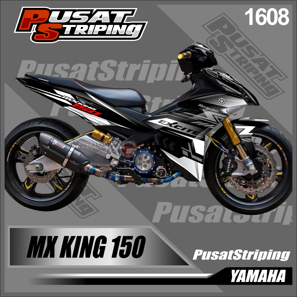 Jual Decal Costum Sticker MX KING Full Body Desain Grafis Excited Ready