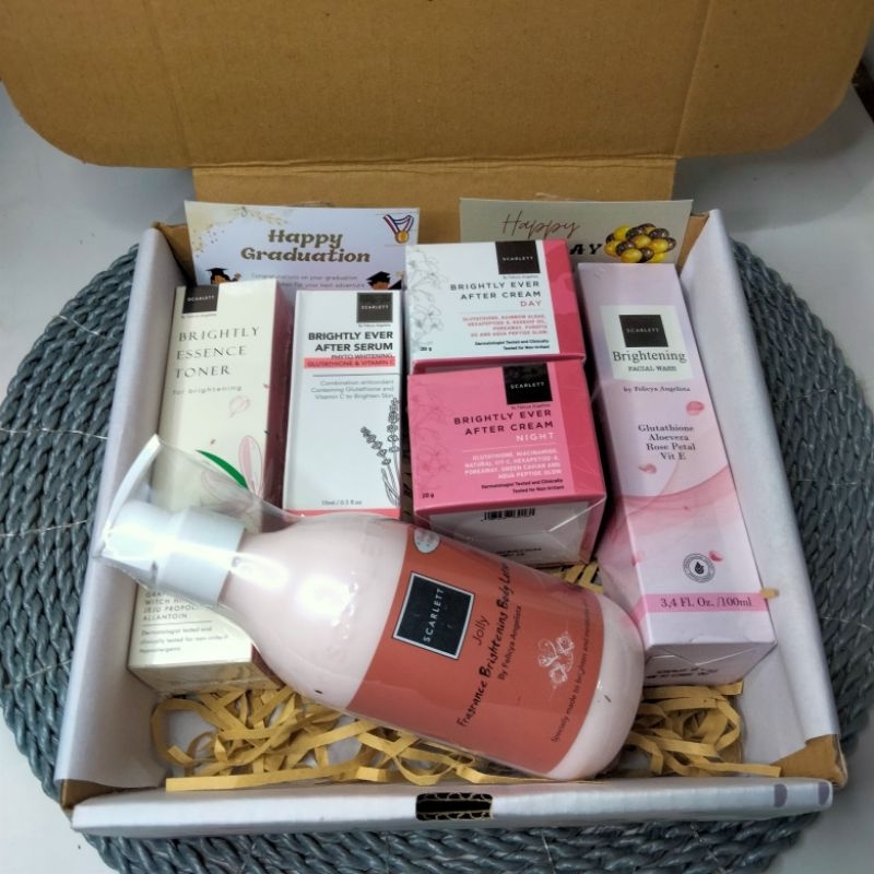 Jual Hampers Scarlett Whitening Kado Ulang Tahun Hampers Box Kado Cewek