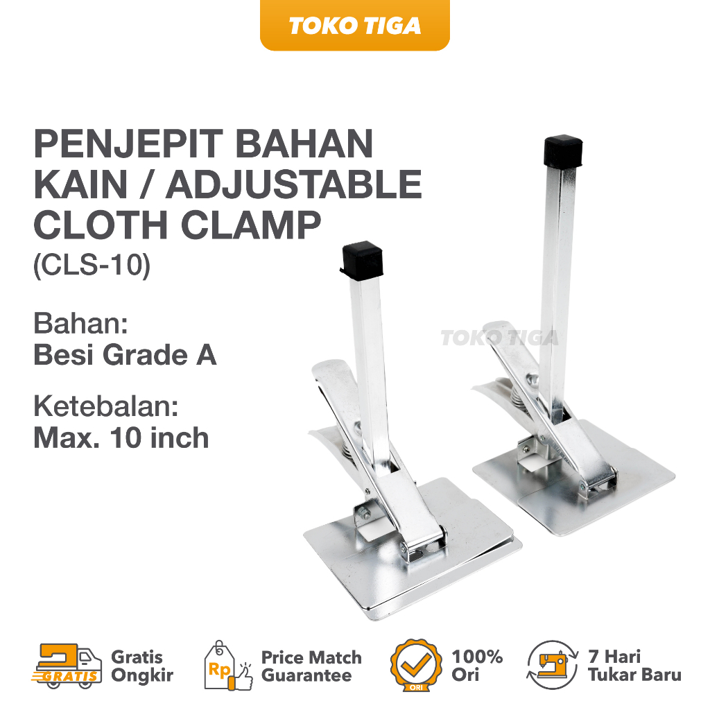 Jual Penjepit Bahan Kain Adjustable Cloth Clamp CLS 8 Shopee