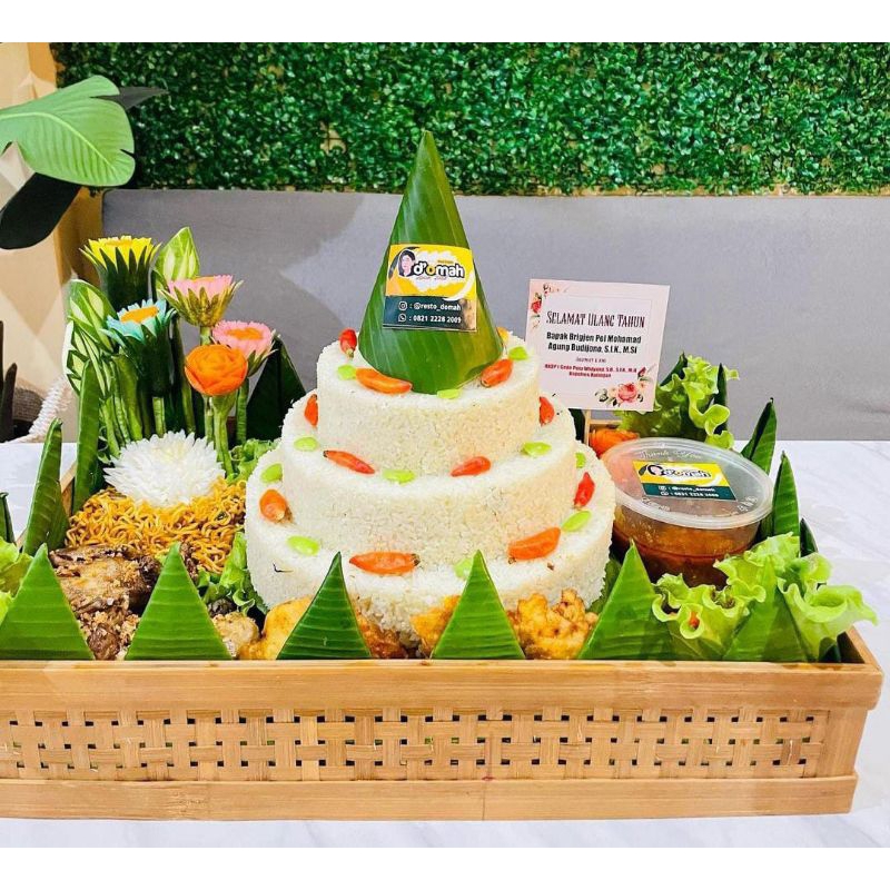 Jual Nampan Box Kotak Bambu Untuk Tumpeng X Tempat Penyimpanan