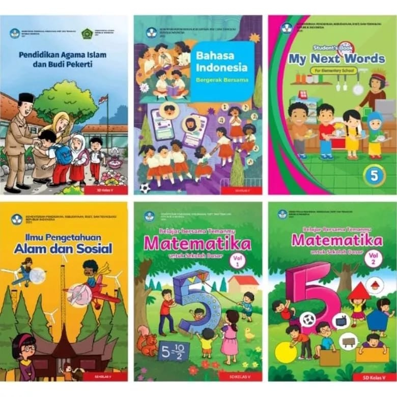 Jual BUKU PAKET KURIKULUM MERDEKA KELAS 5 SD MI Shopee Indonesia