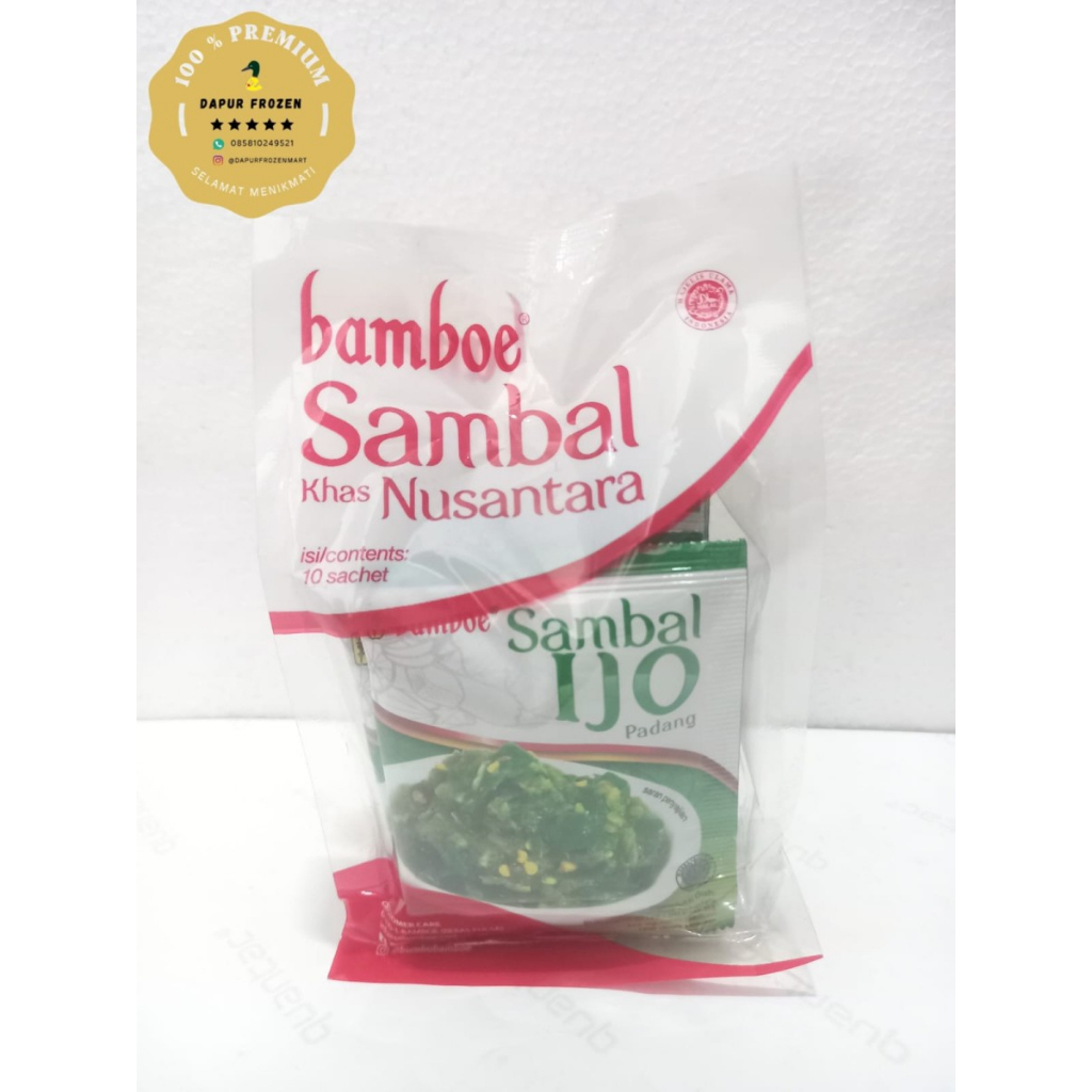 Jual Bamboe Sambal Ijo Padang Sachet Isi 10 Pcs Shopee Indonesia