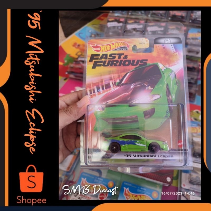 Jual HOT WHEELS FAST FURIOUS MITSUBISHI ECLIPSE PREMIUM Shopee