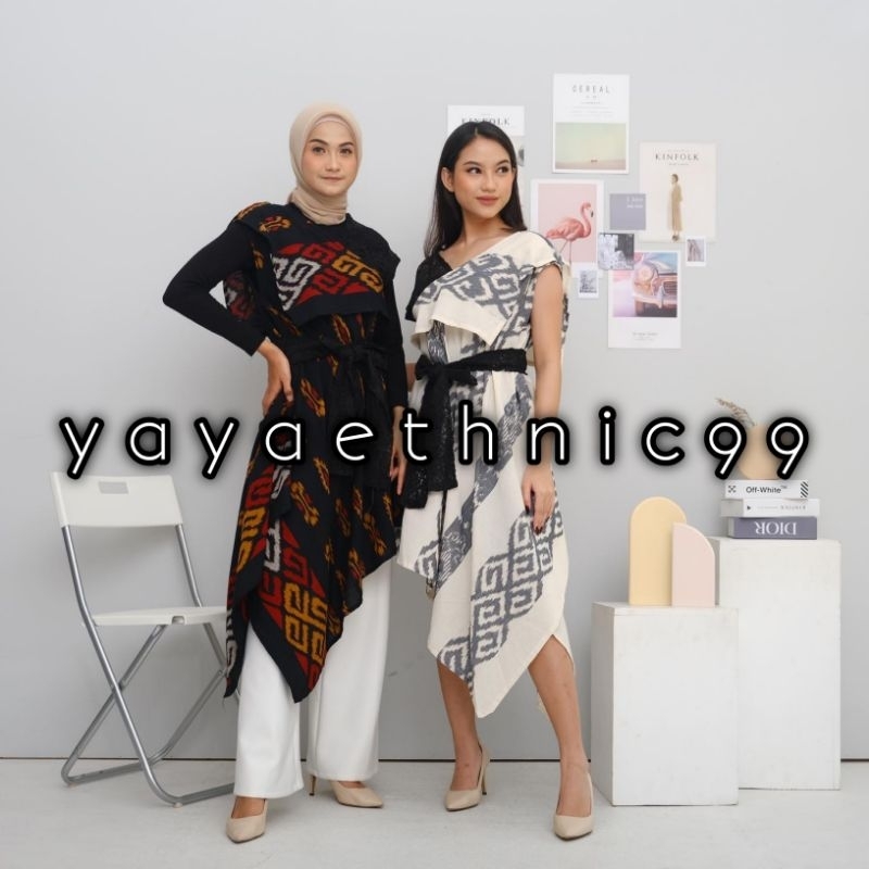 Jual Siera Dress Tenun Ikat Dress Tenun Troso Asli Songket Dress