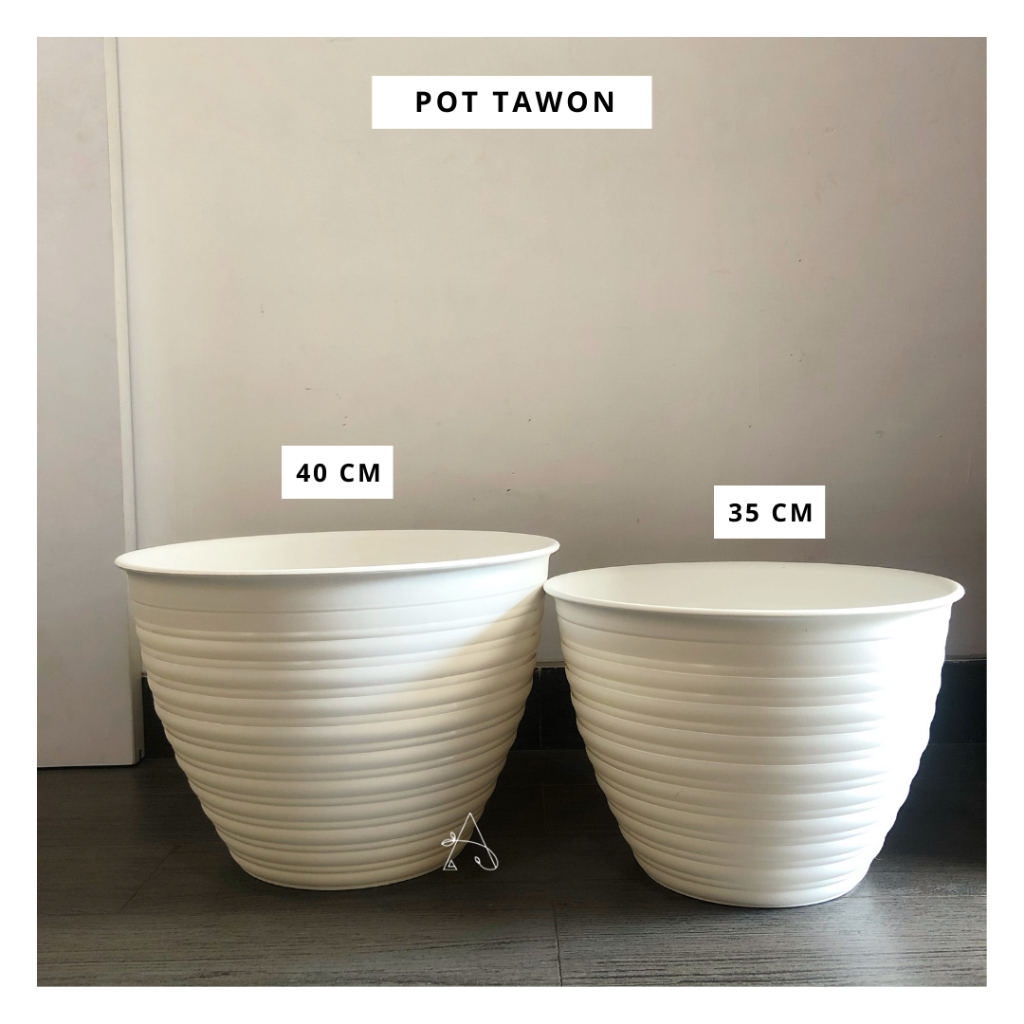 Jual Pot Bunga Tawon Putih D40 Cm Pot Plastik Pot Tanaman Hias