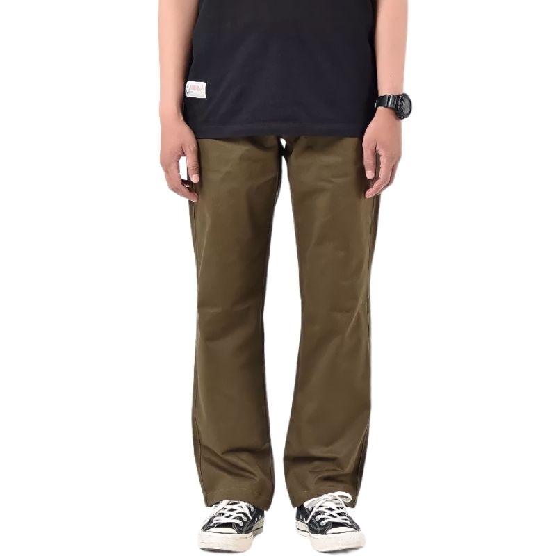 Jual Celana Chino Standar Reguler Straight Fit Panjang Pria Celana