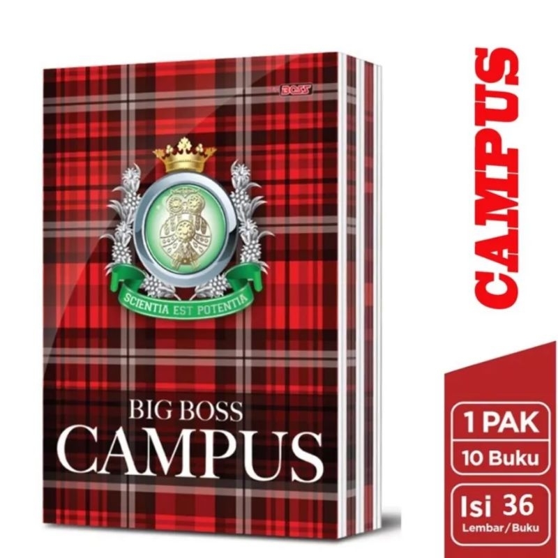 Jual Per Pak Buku Tulis Big Boss Campus Lembar B X Cm Sidu Isi