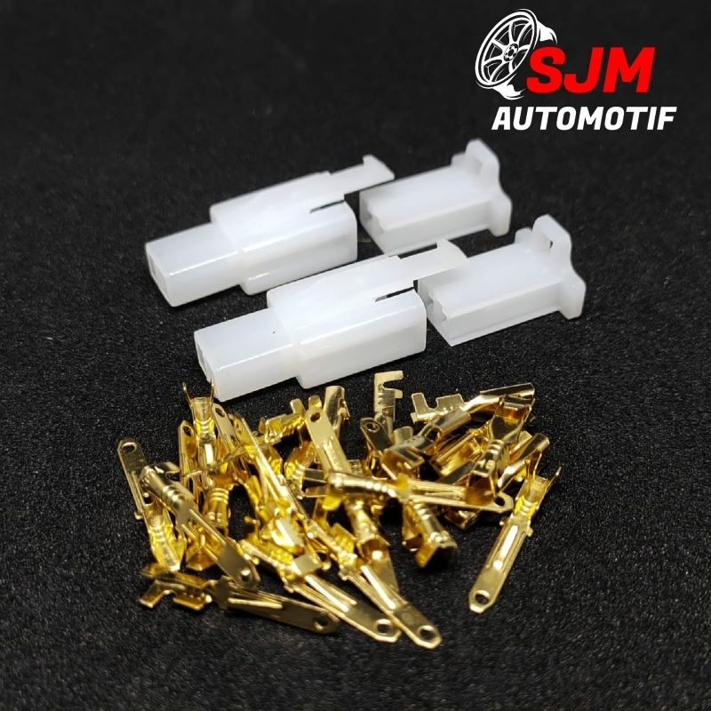 Jual 1 Set Socket Soket 2 Pin Kecil Male Female Motor Skun Shopee